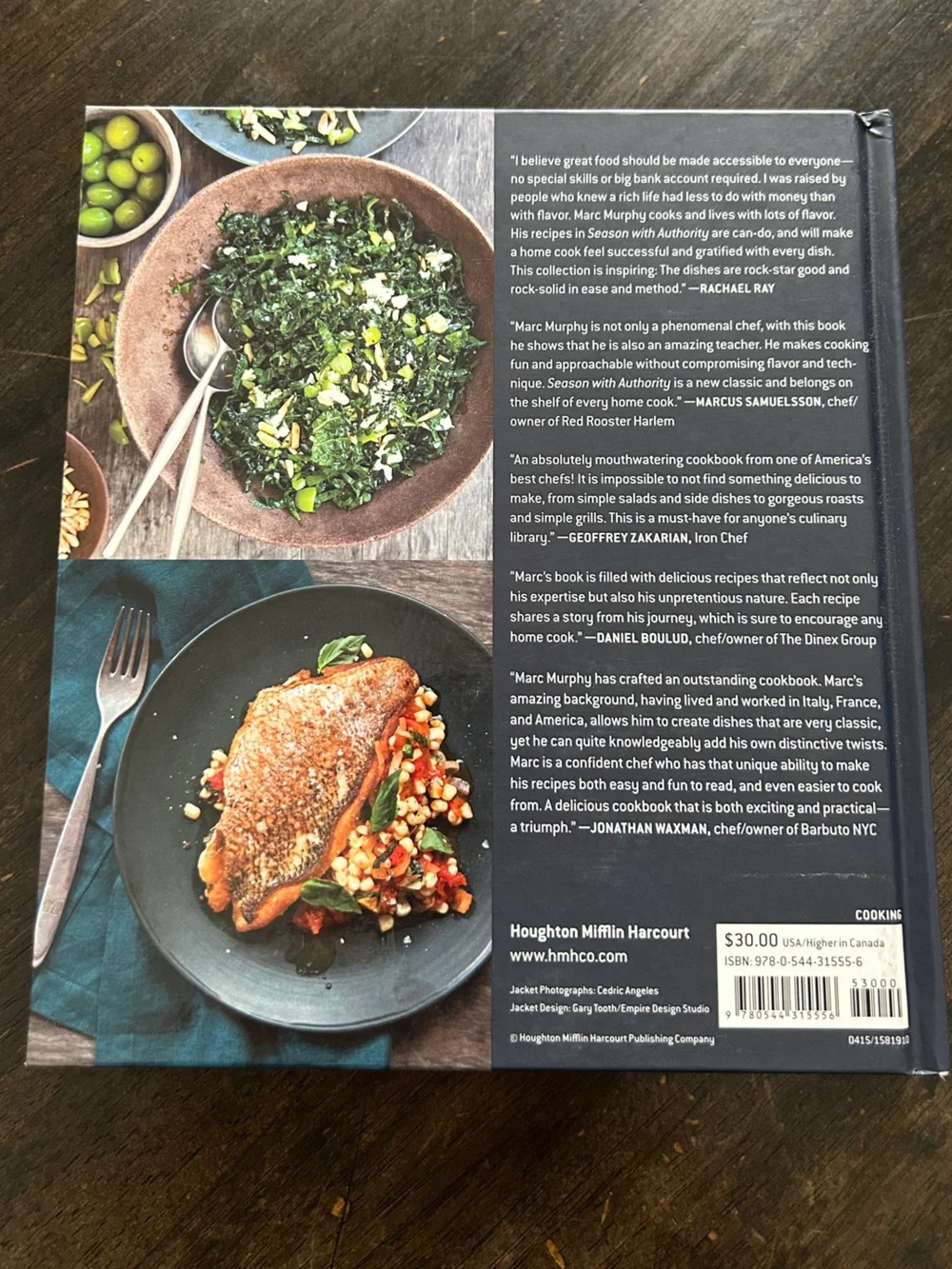 Season with Authority by Marc Murphy- Hardcover Cookbook - Picture 5 of 6